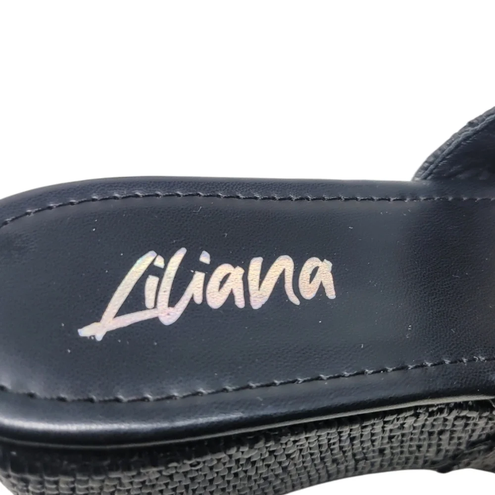 Liliana Budza Classic Neopro Black Open Toe Platform Sandal - Size 8.5